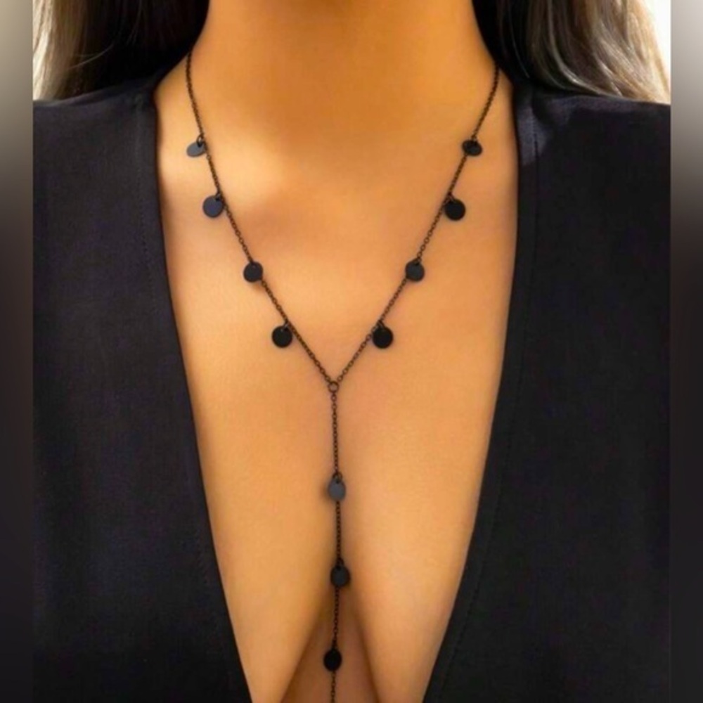 ✨NWT Elegant black Body bikini bathing suit Jewelry Statement Necklace